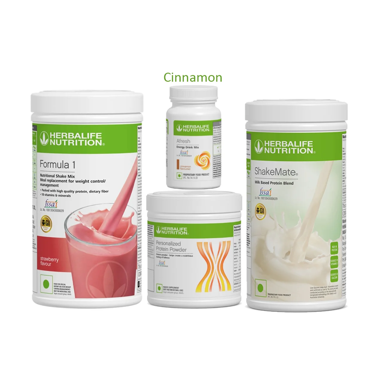 Herbalife Formula 1 Strawberry Nutritional Shake, Shakemate, 200g Protein Powder, and Afresh